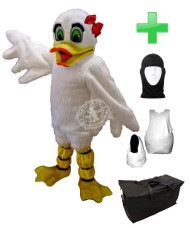 Kostüm Enten 12 + Haube + Kissen + Tasche (Professionell)