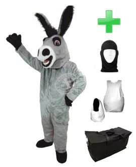 Kostüm Esel 1 + Haube + Kissen + Tasche (Werbefigur)