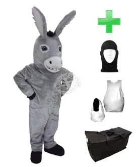 Kostüm Esel 3 + Haube + Kissen + Tasche (Professionell)