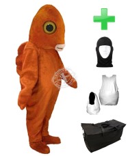 Kostüm Goldfisch + Haube + Kissen + Tasche (Professionell)