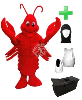 Kostüm Hummer + Haube + Kissen + Tasche (Werbefigur)