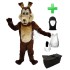 Kostüm Kojote 2 + Haube + Kissen + Tasche (Werbefigur)