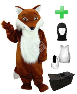 Kostüm Fuchs 2 + Haube + Kissen + Tasche (Werbefigur)