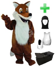 Kostüm Fuchs 4 + Haube + Kissen + Tasche (Professionell)