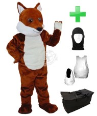 Kostüm Fuchs 5 + Haube + Kissen + Tasche (Professionell)