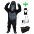 Kostüm Gorilla 2 + Haube + Kissen + Tasche (Werbefigur)