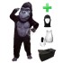 Kostüm Gorilla 5 + Haube + Kissen + Tasche (Werbefigur)
