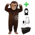 Kostüm Gorilla 7 + Haube + Kissen + Tasche (Professionell)