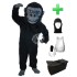 Kostüm Gorilla 8 + Haube + Kissen + Tasche (Professionell)