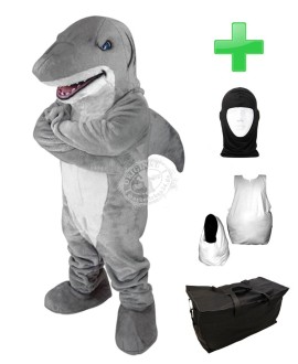 Kostüm Hai 1 + Haube + Kissen + Tasche (Werbefigur)