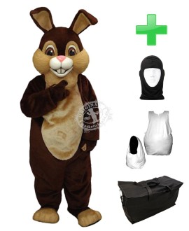 Kostüm Hasen 2 + Haube + Kissen + Tasche (Werbefigur)
