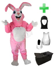 Kostüm Hasen 6 + Haube + Kissen + Tasche (Werbefigur)