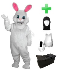 Kostüm Hasen 9 + Haube + Kissen + Tasche (Werbefigur)