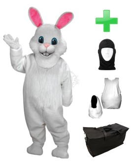 Kostüm Hasen 9 + Haube + Kissen + Tasche (Werbefigur)