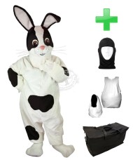 Kostüm Hase / Kaninchen 10 + Haube + Kissen + Tasche (Werbefigur)