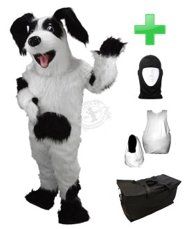 Kostüm Hund 3 + Haube + Kissen + Tasche (Werbefigur)
