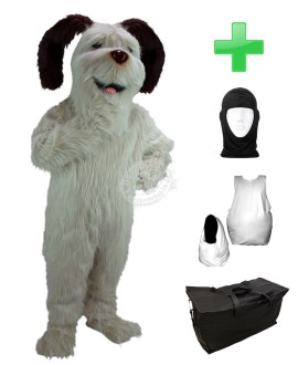 Kostüm Hund 5 + Haube + Kissen + Tasche (Werbefigur)