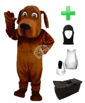 Kostüm Hund 6 + Haube + Kissen + Tasche (Werbefigur)