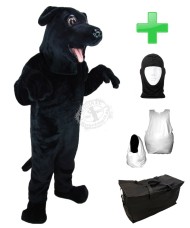 Kostüm Hund 7 + Haube + Kissen + Tasche (Werbefigur)