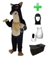 Kostüm Hund 9 + Haube + Kissen + Tasche (Werbefigur)