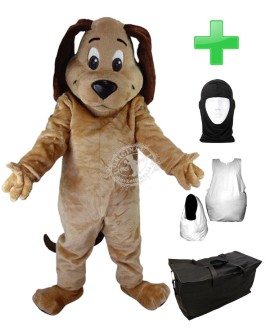 Kostüm Hund 11 + Haube + Kissen + Tasche (Werbefigur)