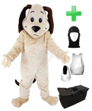 Kostüm Hund 11 + Haube + Kissen + Tasche (Werbefigur)