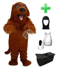 Kostüm Hund 12 + Haube + Kissen + Tasche (Werbefigur)