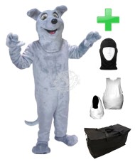 Kostüm Hund 14 + Haube + Kissen + Tasche (Werbefigur)