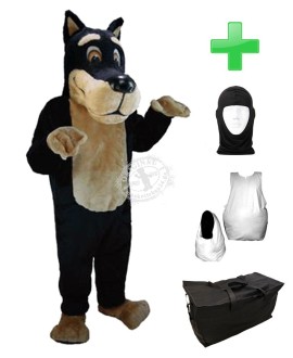 Kostüm Hund 22 + Haube + Kissen + Tasche (Professionell)