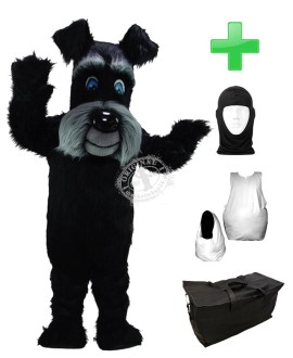 Kostüm Hund Terrier 3 + Haube + Kissen + Tasche (Werbefigur)