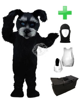 Kostüm Hund Terrier 4 + Haube + Kissen + Tasche (Professionell)