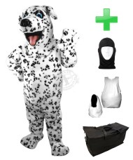 Kostüm Hund Dalmatiner 2 + Haube + Kissen + Tasche (Werbefigur)
