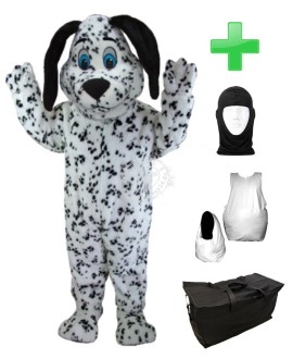 Kostüm Hund Dalmatiner 3 + Haube + Kissen + Tasche (Werbefigur)