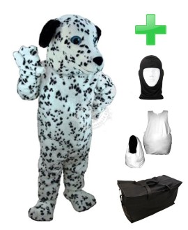 Kostüm Hund Dalmatiner 4 + Haube + Kissen + Tasche (Professionell)