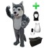 Kostüm Hund Husky 4 + Haube + Kissen + Tasche (Professionell)