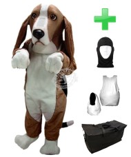 Kostüm Hund Beagle 2 + Haube + Kissen + Tasche (Werbefigur)