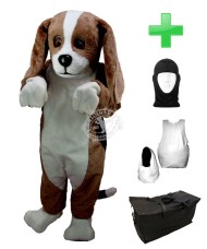 Kostüm Hund Beagle 4 + Haube + Kissen + Tasche (Professionell)
