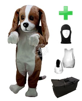 Kostüm Hund Beagle 4 + Haube + Kissen + Tasche (Professionell)