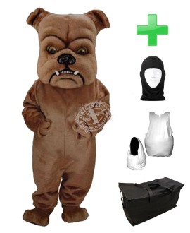 Kostüm Hund Bulldogge 8 + Haube + Kissen + Tasche (Professionell)