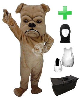 Kostüm Hund Bulldogge 11 + Haube + Kissen + Tasche (Professionell)