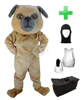 Kostüm Hund Bulldogge 13 + Haube + Kissen + Tasche (Professionell)