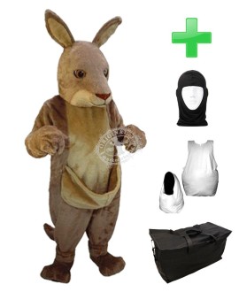 Kostüm Känguru 3 + Haube + Kissen + Tasche (Professionell)