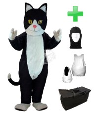 Kostüm Katze 1 + Haube + Kissen + Tasche (Professionell)