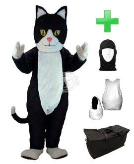 Kostüm Katze 1 + Haube + Kissen + Tasche (Professionell)
