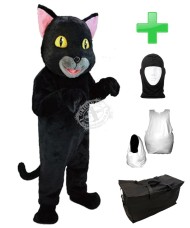 Kostüm Katze 3 + Haube + Kissen + Tasche (Professionell)
