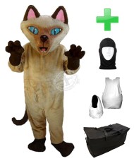 Kostüm Katze 4 + Haube + Kissen + Tasche (Professionell)