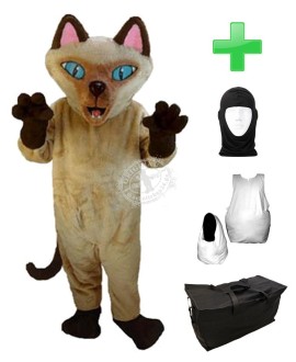 Kostüm Katze 4 + Haube + Kissen + Tasche (Professionell)