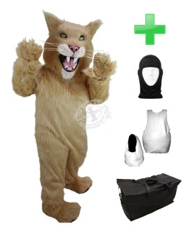 Kostüm Katze 5 + Haube + Kissen + Tasche (Werbefigur)