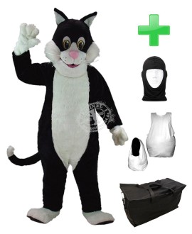 Kostüm Katze 6 + Haube + Kissen + Tasche (Werbefigur)