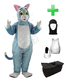 Kostüm Katze 7 + Haube + Kissen + Tasche (Werbefigur)